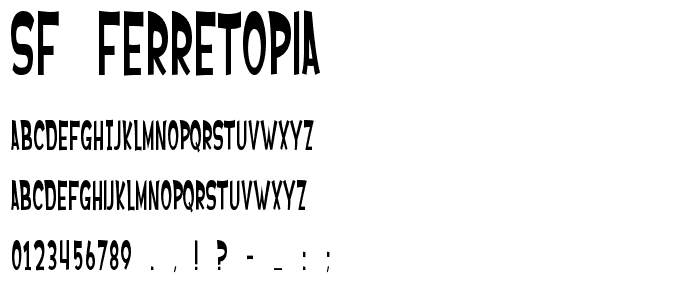 SF Ferretopia font